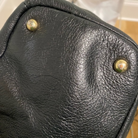 Emma Fox large leather and suede shoulder bag - Picture 5 of 9